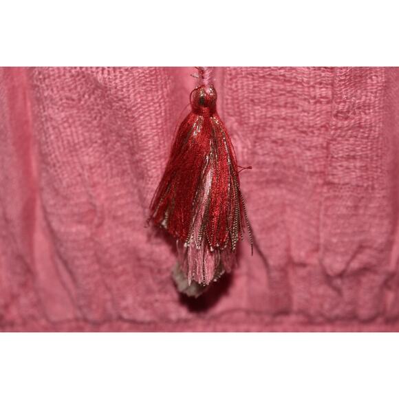 CHLOE‎ OLIVER $118 V-Neck Dropwaist Tassel Dress Pink Small - Picture 4 of 5